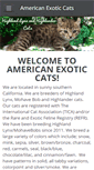 Mobile Screenshot of americanexoticcats.com